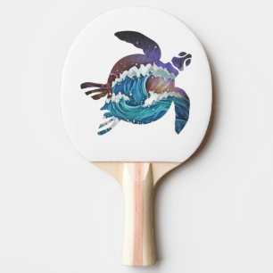 Sea Turtle Japanese Waves Golf Balls Golf Ball Mar Ping Pong Paddle