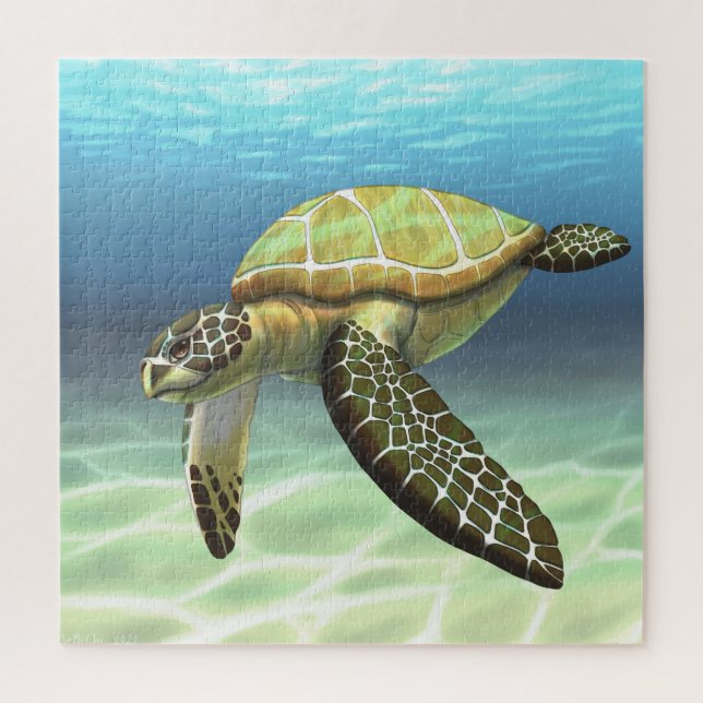 Sea Turtle jigsaw puzzle (Vertical)