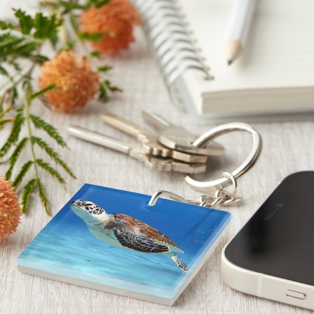Sea Turtle Key Ring (Front Right)