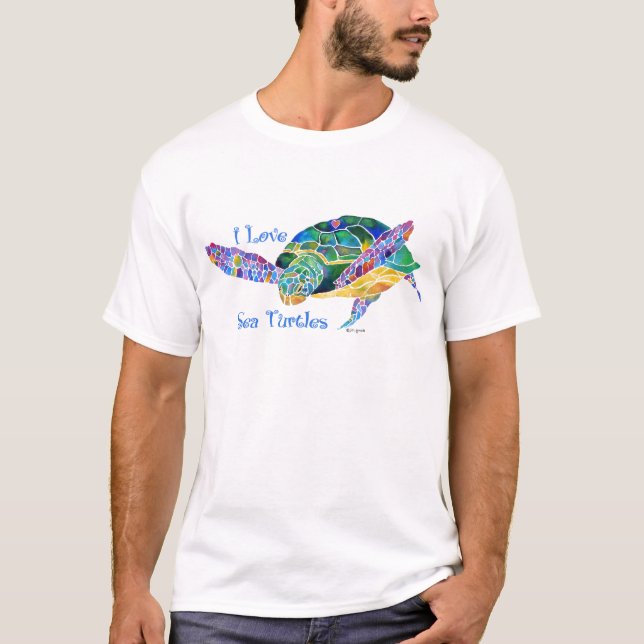 Sea Turtle Love a Turtle T-Shirt (Front)