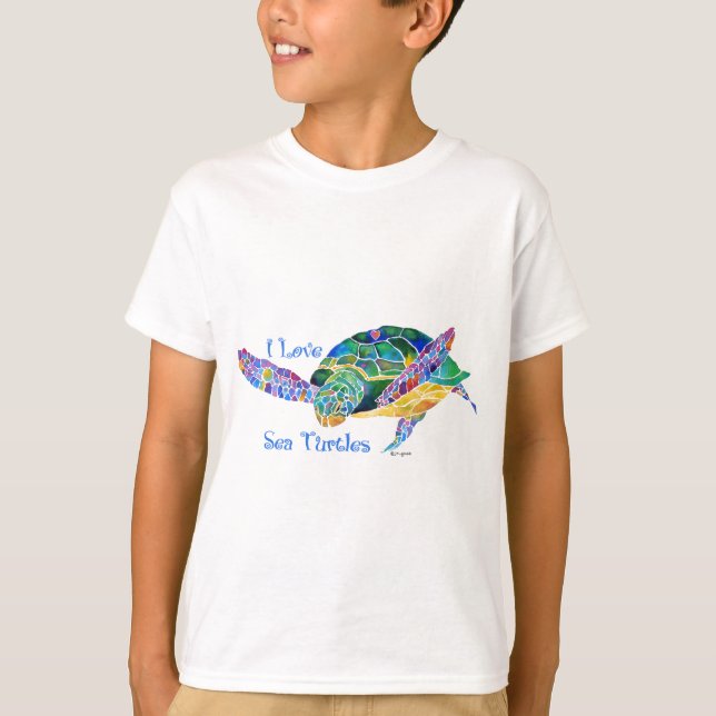 Sea Turtle Love a Turtle T-Shirt (Front)