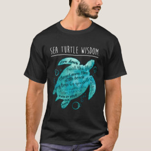 Sea Turtle Lovers Hawaiian Honu Wisdom Slow Down A T-Shirt