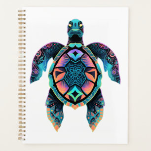 Sea Turtle Mandala Sea Ocean Animal Artwork Boho C Planner