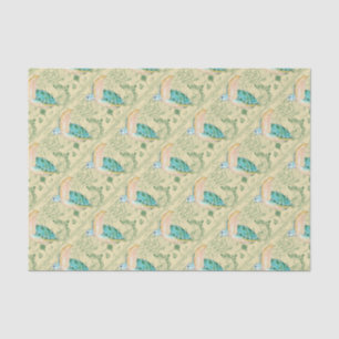 Sea Turtle Map Tissue Paper