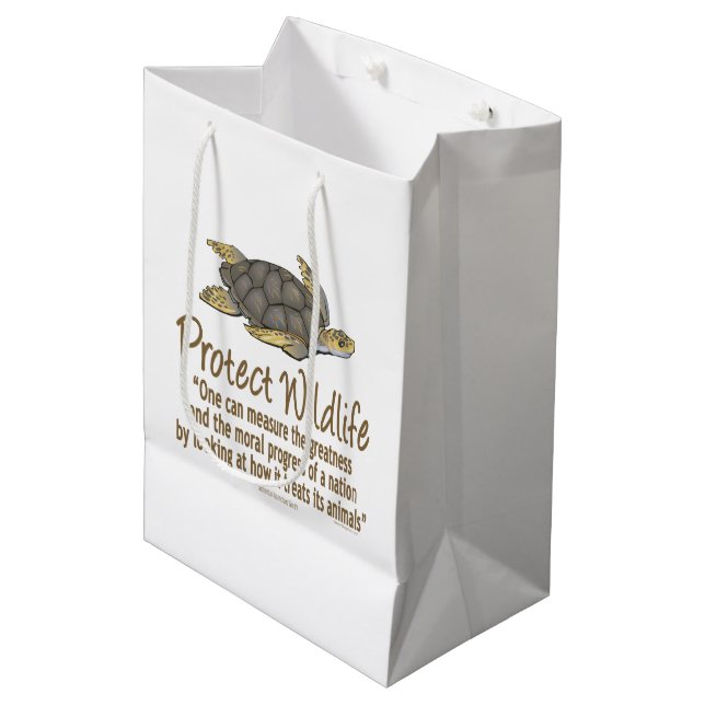 Sea Turtle Medium Gift Bag (Front Angled)
