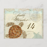 Sea Turtle Modern Coastal Ocean Beach Swirls Style