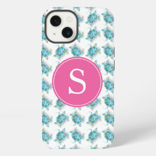 Sea Turtle Monogram Beachy Phone Case