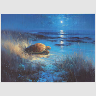 Sea Turtle Moonlit Journey to the Sea Tissue Paper