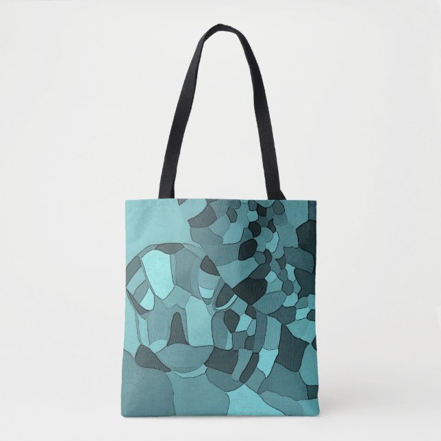 Sea Turtle Mosaic Tote Bag (Front)