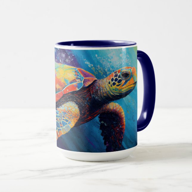 Sea Turtle Mug (Front Right)