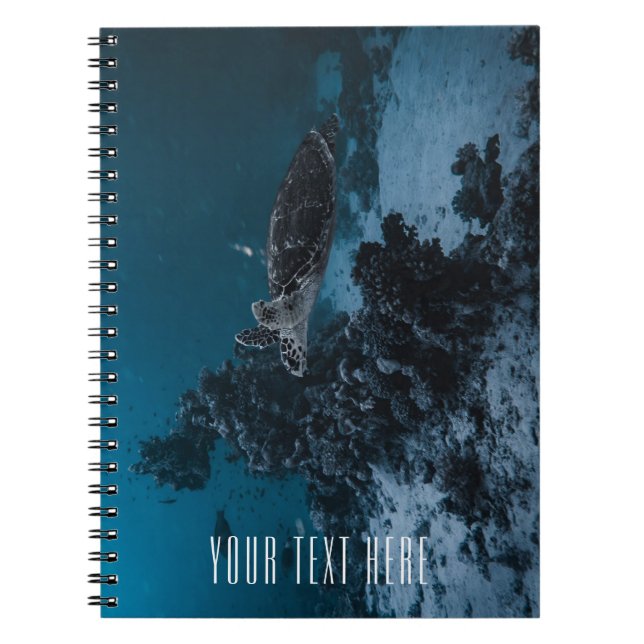 Sea Turtle Nature Notebook – Personalised Title (Front)