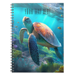 Sea Turtle Nature Notebook – Personalized Title