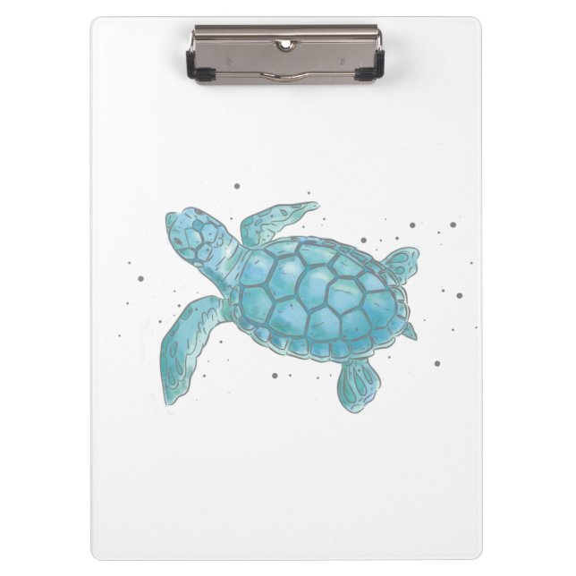 Sea Turtle Notebook Clipboard (Front)