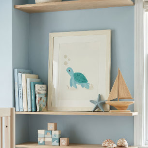 Sea Turtle Nursery Art Print   Take It Slow