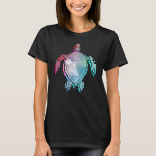 Sea Turtle Ocean Animal Maori Colourful Turtle T-Shirt
