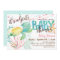 Sea Turtle Ocean Baby Shower invitation, Girl