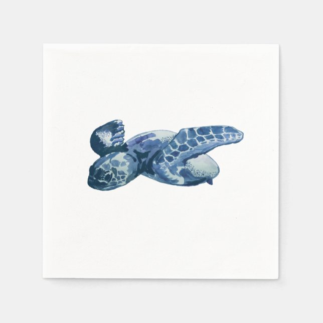 Sea turtle Ocean Coastal Napkin (Front)