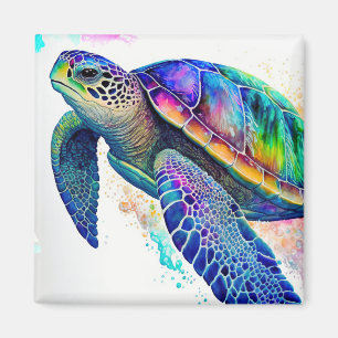 Sea Turtle Ocean Marine Life Beach Nature Magnet