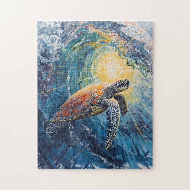Sea Turtle Odyssey Jigsaw Puzzle (Vertical)