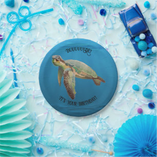 Sea Turtle Paper Plate