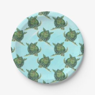 Sea Turtle Paper Plates