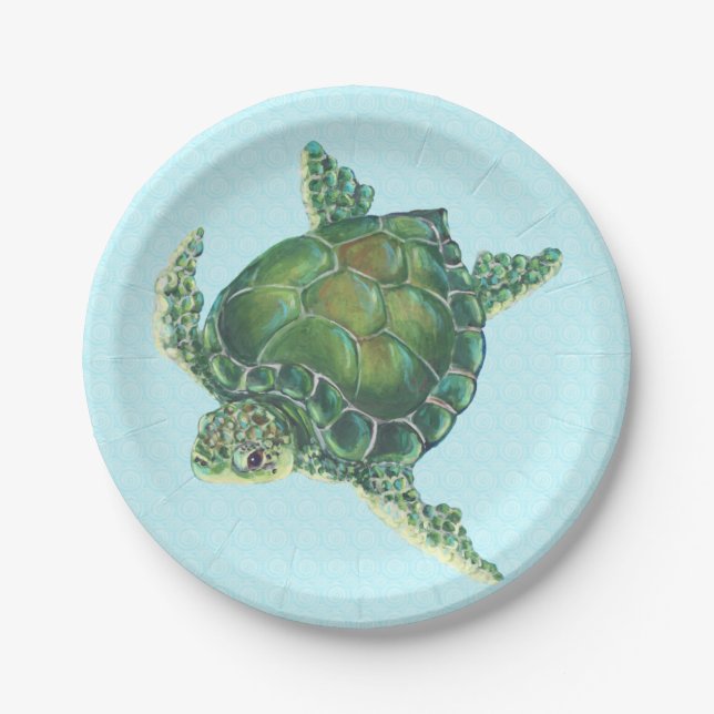 Sea Turtle Paper Plates (Front)