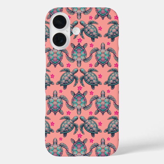 Sea Turtle Pattern Case-Mate iPhone Case (Back)
