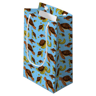 Sea Turtle Pattern Small Gift Bag