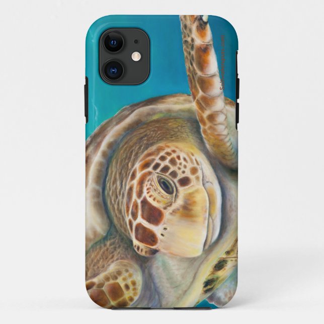 Sea Turtle Phone Case (Back)
