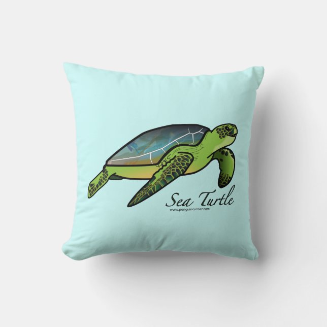 Sea Turtle Pillow (Front)