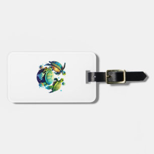 Sea Turtle Planet World Environment Earth Day Luggage Tag