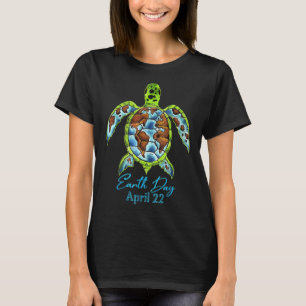 Sea Turtle Planets  Love World Environment Earths  T-Shirt
