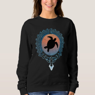 Sea Turtle Polynesian Design Sweatshirt