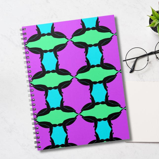 Sea Turtle Pop Art Pattern Spiral Notebook (Creator Uploaded)