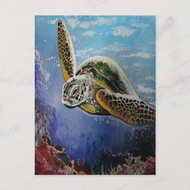 Sea Turtle Postcard (Front)