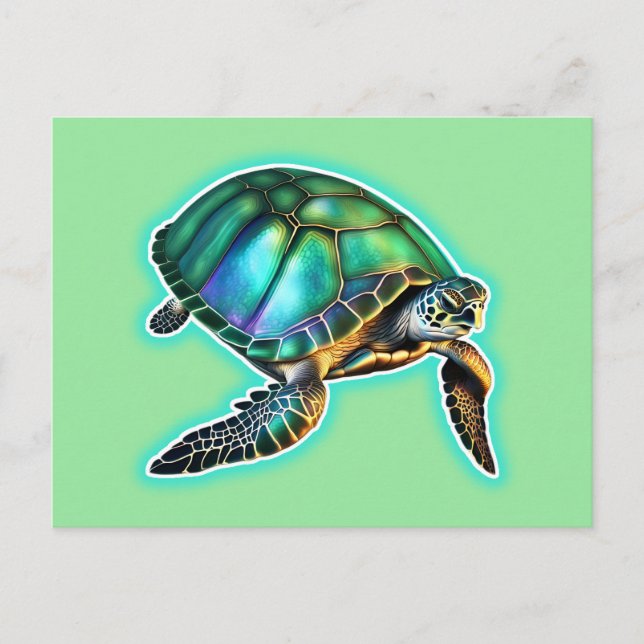 Sea Turtle  Postcard (Front)