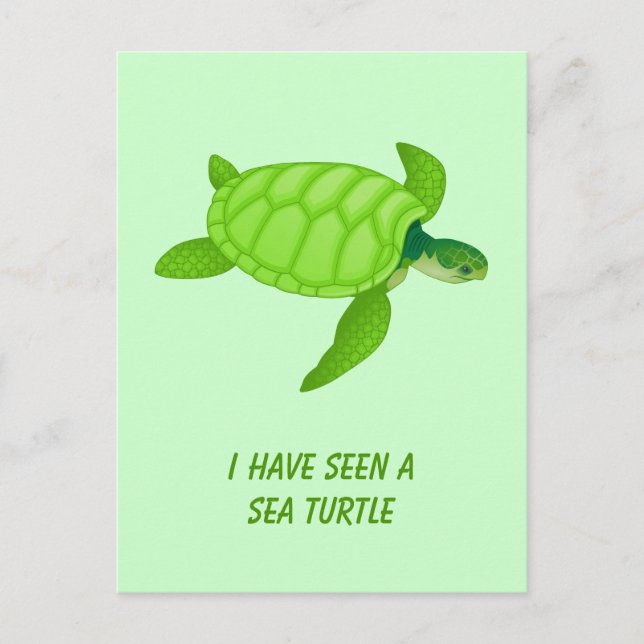 Sea Turtle Postcard (Front)