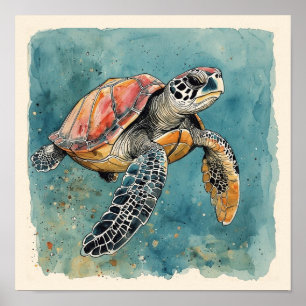 Sea Turtle Poster