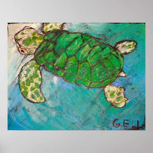 Sea Turtle Poster (Front)