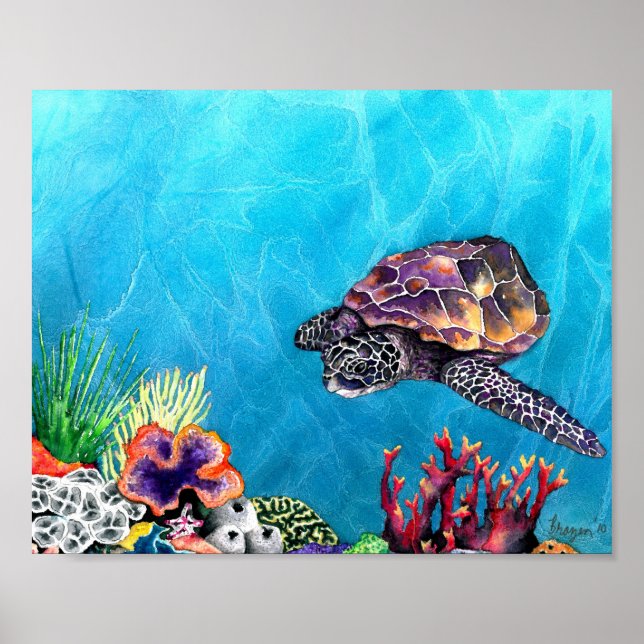 Sea Turtle Poster (Front)