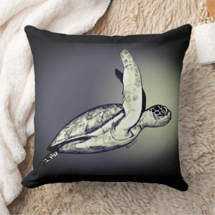 Sea Turtle Power Spirit Animal Cushion
