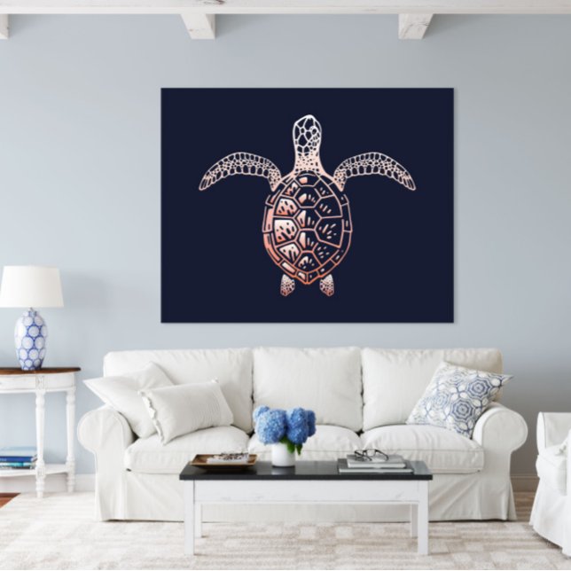 Sea Turtle Print | Sea Turtle Wall Print (Sea Turtle Ocean Animal Wall Art Poster Print by TinkPrints.)
