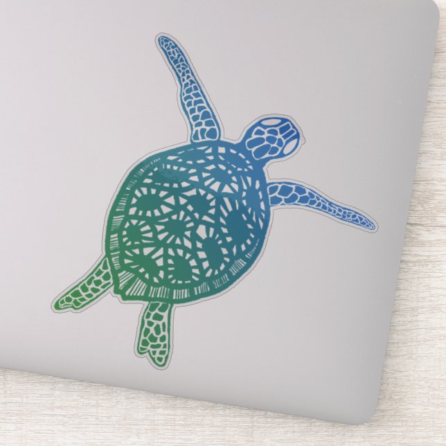 Sea Turtle Protect Planet Earth No Plastics (Detail)