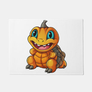 Sea Turtle Pumpkin Lazy Halloween Party Costume Doormat