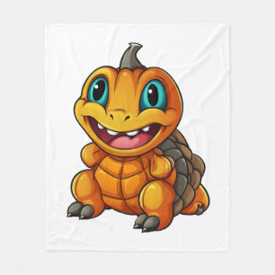 Sea Turtle Pumpkin Lazy Halloween Party Costume Fleece Blanket