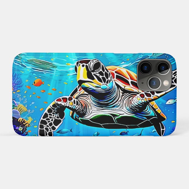 Sea Turtle Reef Life  Case-Mate iPhone Case (Back (Horizontal))