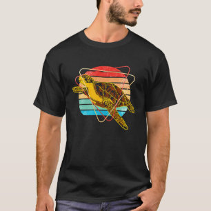 Sea Turtle Reptile Ocean Sea Animal Colourful T-Shirt