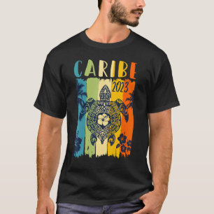 Sea Turtle Retro Caribe Family Vacation T-Shirt