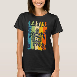 Sea Turtle Retro Caribe Theme Family Vacation T-Shirt