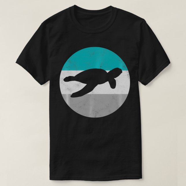Sea Turtle Retro Gift For Men or Boys Pullover  (Design Front)